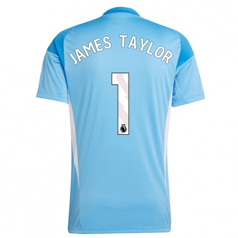 Danxen Mulher James Taylor #1 Azul Branco Camisola Guarda-Redes 2025/26 Camisa
