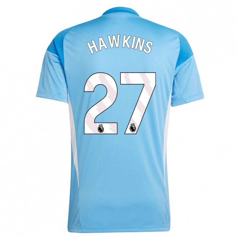 Danxen Mulher Hannah Hawkins #27 Azul Branco Camisola Guarda-Redes 2025/26 Camisa
