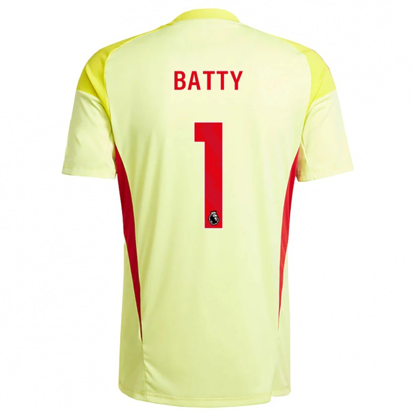 Danxen Mulher Emily Batty #1 Amarelo Claro Laranja Camisola Guarda-Redes 2025/26 Camisa