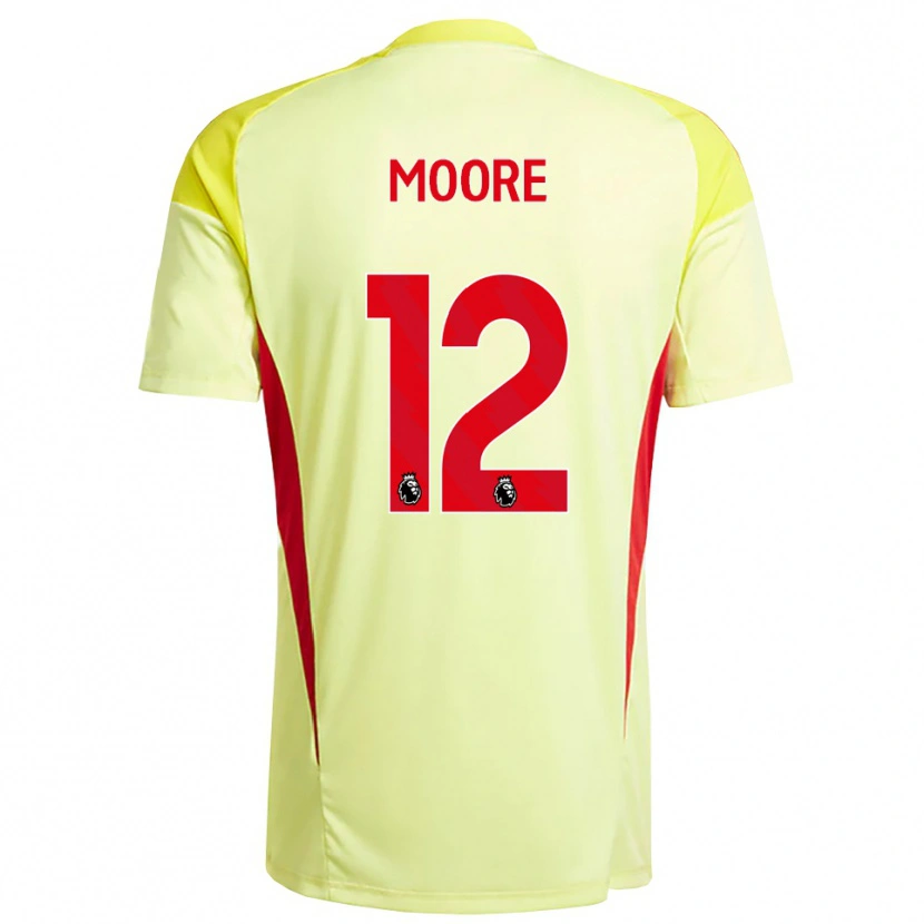 Danxen Mulher Daniel Moore #12 Amarelo Claro Laranja Camisola Guarda-Redes 2025/26 Camisa