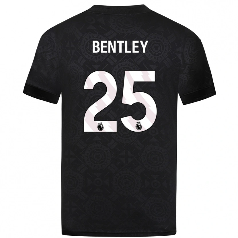 Danxen Mulher Daniel Bentley #25 Preto Branco Camisola Guarda-Redes 2025/26 Camisa