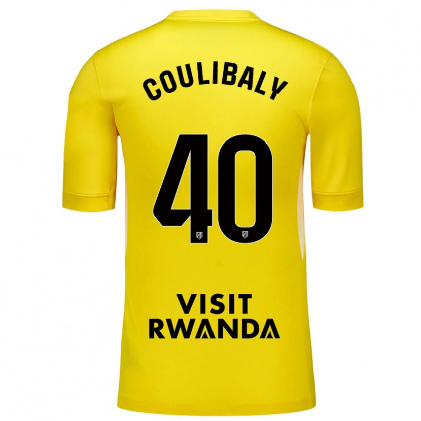 Danxen Mulher Izan Coulibaly #40 Amarelo Preto Camisola Guarda-Redes 2025/26 Camisa