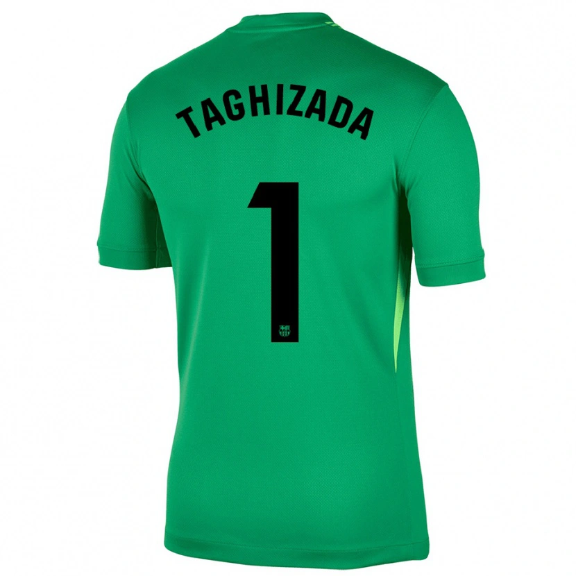 Danxen Mulher Eldar Taghizada #1 Verde Preto Camisola Guarda-Redes 2025/26 Camisa