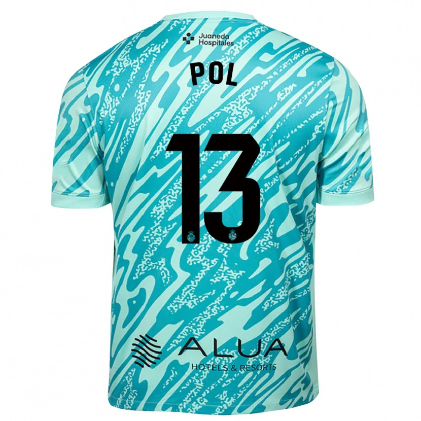 Danxen Mulher Joan Pol #13 Ciano Preto Camisola Guarda-Redes 2025/26 Camisa