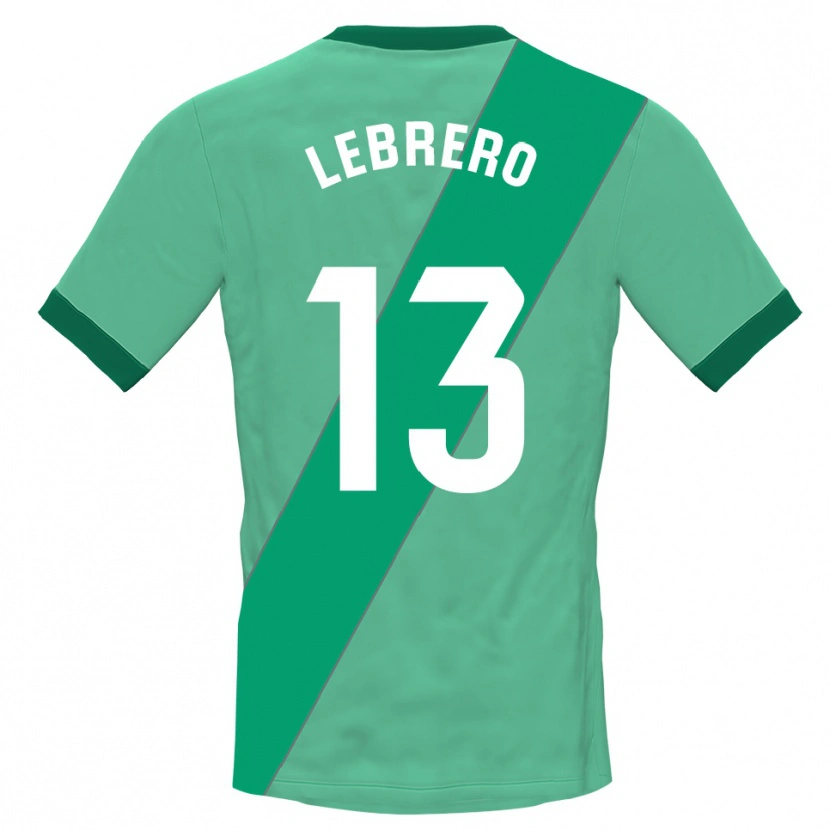 Danxen Mulher Lucia Lebrero Rodríguez #13 Verde Preto Camisola Guarda-Redes 2025/26 Camisa