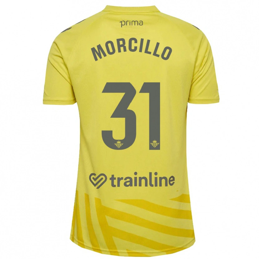 Danxen Mulher Ana Morcillo #31 Amarelo Cinza Camisola Guarda-Redes 2025/26 Camisa