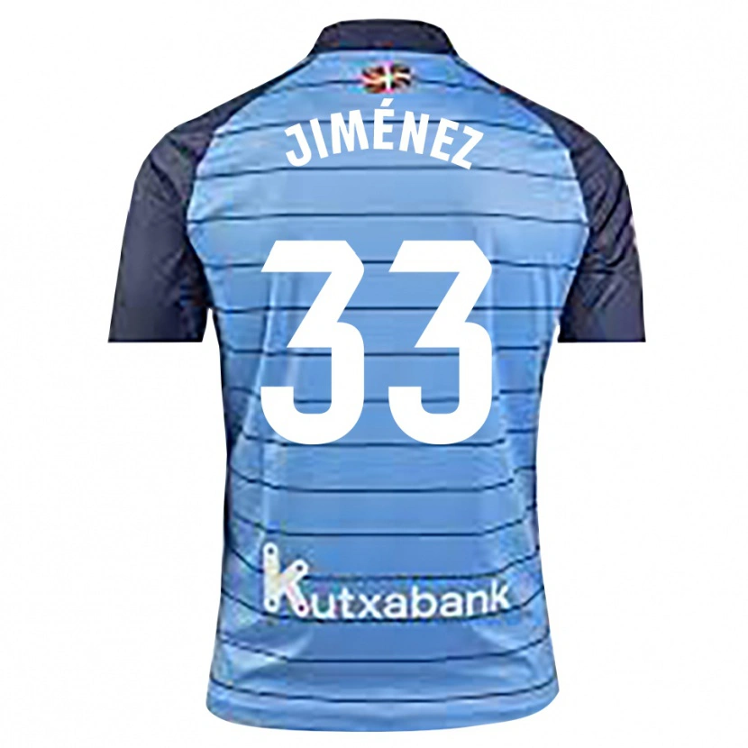 Danxen Mulher Javier Jiménez #33 Azul Marinho Camisola Guarda-Redes 2025/26 Camisa