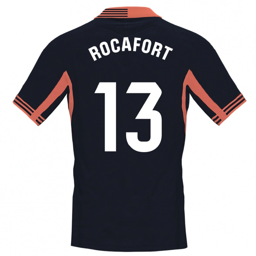 Danxen Mulher Rodrigo Rocafort #13 Preto Branco Laranja Camisola Guarda-Redes 2025/26 Camisa