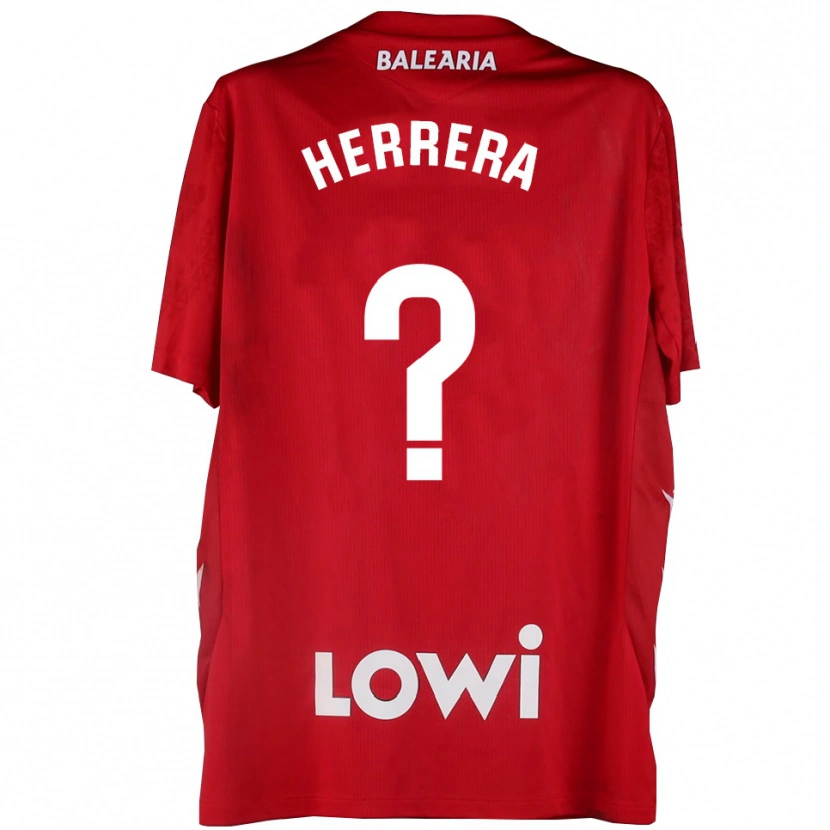 Danxen Mulher Asier Herrera #0 Vermelho Branco Camisola Guarda-Redes 2025/26 Camisa