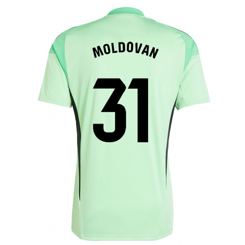 Danxen Mulher Horațiu Moldovan #31 Verde Claro Preto Camisola Guarda-Redes 2025/26 Camisa