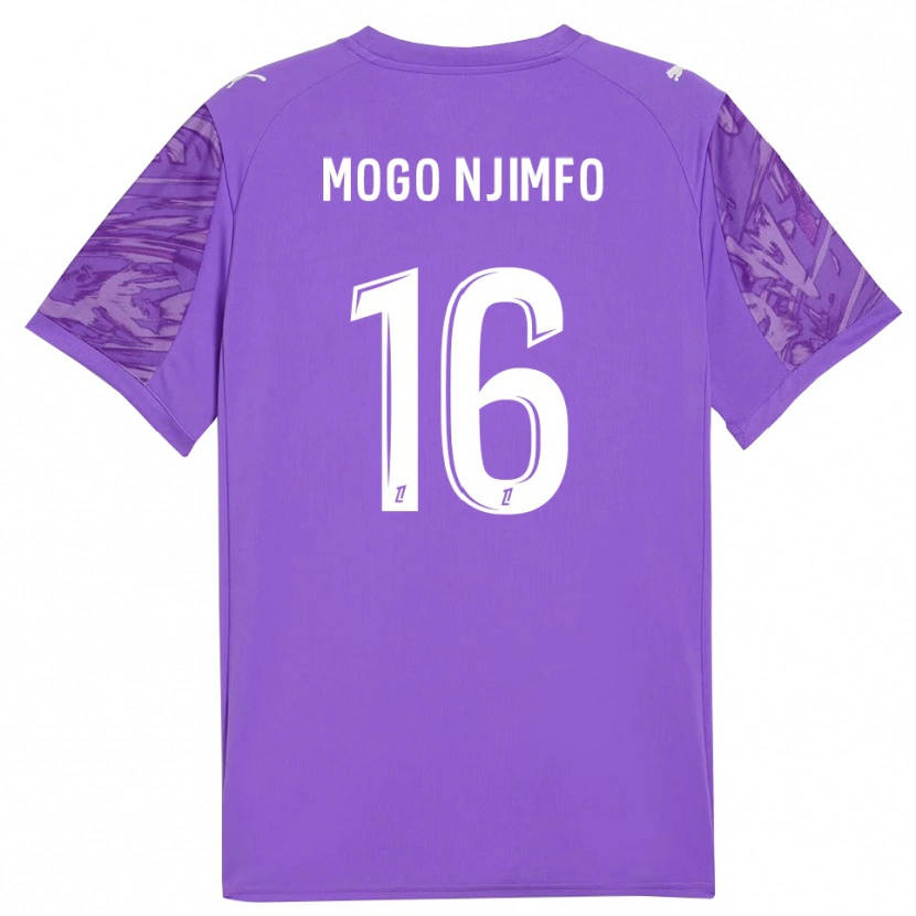 Danxen Mulher Arthur Mogo Njimfo #16 Lilás Branco Camisola Guarda-Redes 2025/26 Camisa