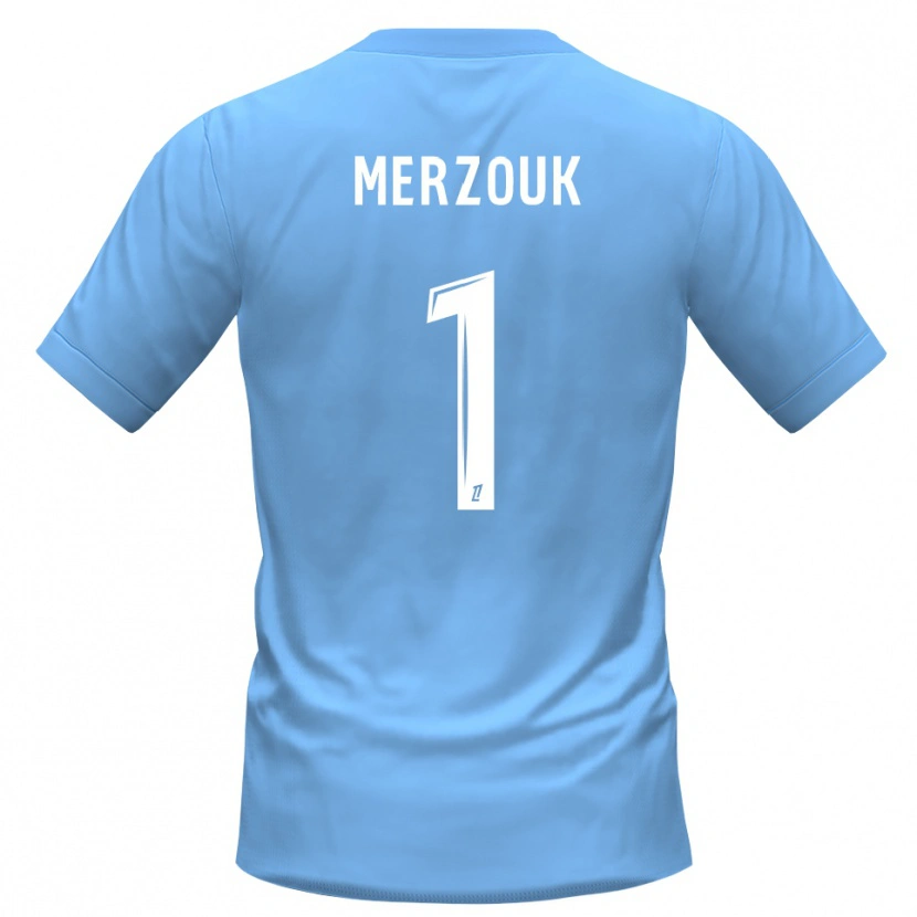 Danxen Mulher Samy Merzouk #1 Azul Preto Camisola Guarda-Redes 2025/26 Camisa