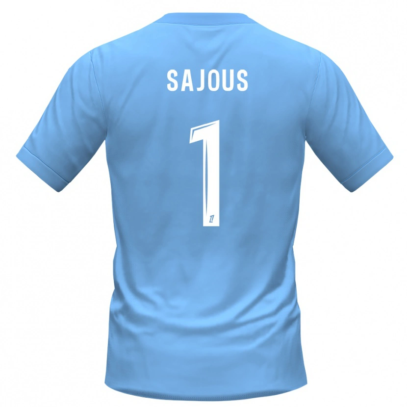 Danxen Mulher Thomas Sajous #1 Azul Preto Camisola Guarda-Redes 2025/26 Camisa