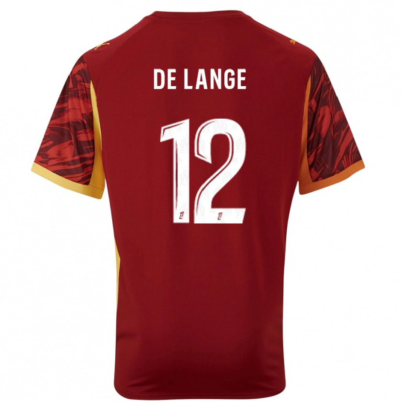 Danxen Mulher Jeffrey de Lange #12 Bordô Marrom Camisola Guarda-Redes 2025/26 Camisa