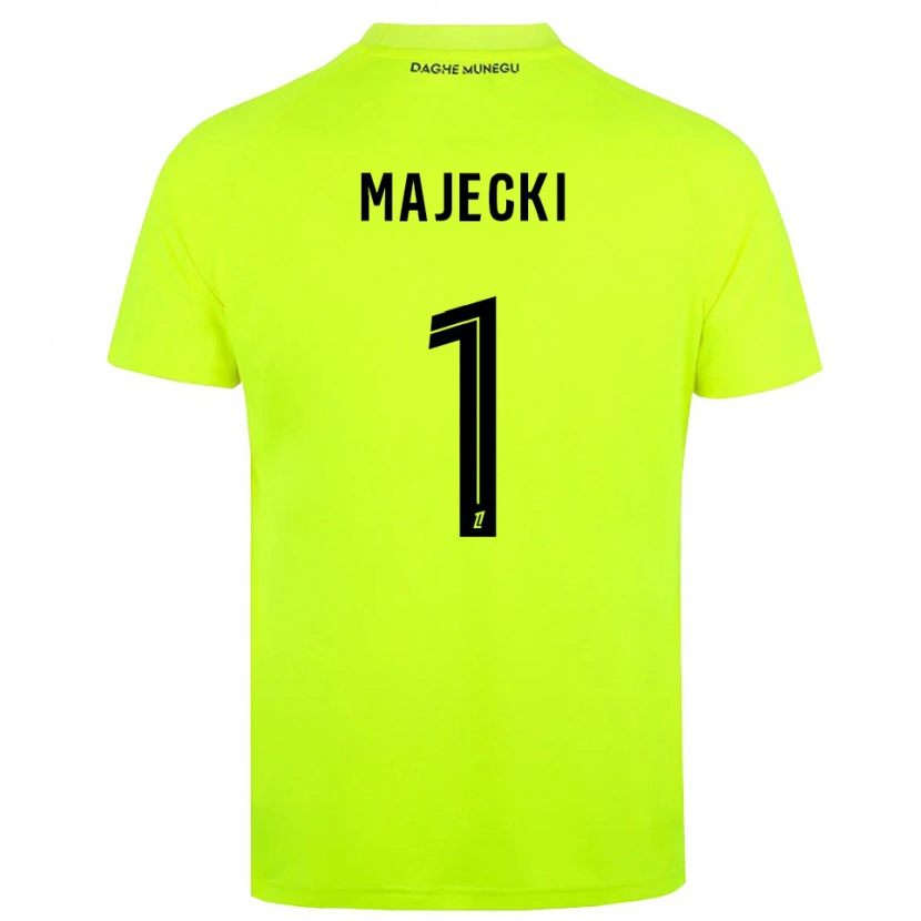 Danxen Mulher Radoslaw Majecki #1 Verde Fluorescente Preto Camisola Guarda-Redes 2025/26 Camisa