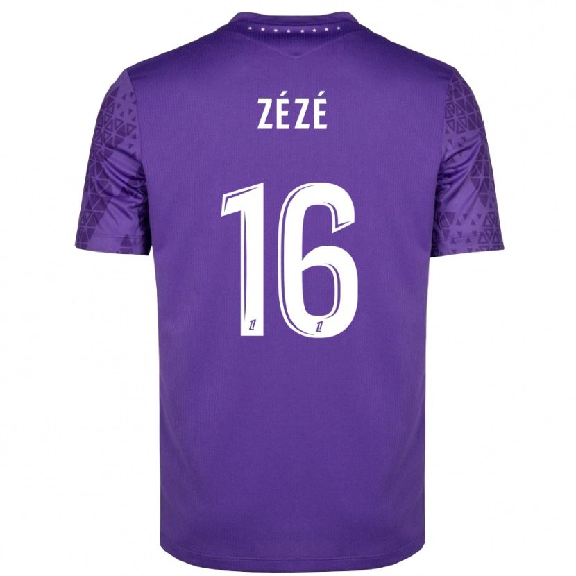Danxen Mulher Yanel Zézé #16 Roxo Branco Camisola Guarda-Redes 2025/26 Camisa
