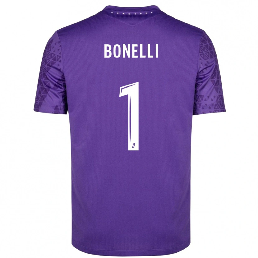 Danxen Mulher Lucas Bonelli #1 Roxo Branco Camisola Guarda-Redes 2025/26 Camisa