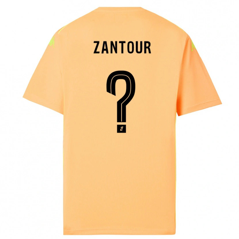 Danxen Mulher Ishaq Zantour #0 Laranja Escuro Preto Camisola Guarda-Redes 2025/26 Camisa