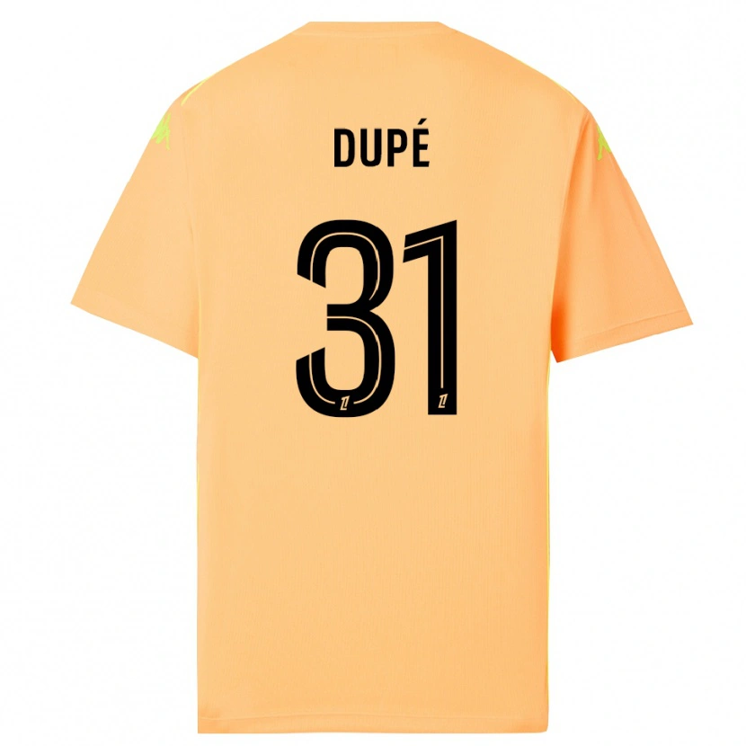 Danxen Mulher Maxime Dupé #31 Laranja Escuro Preto Camisola Guarda-Redes 2025/26 Camisa