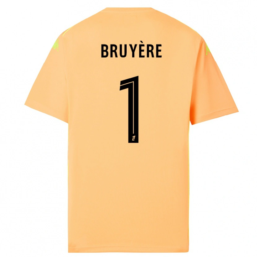 Danxen Mulher Théo Bruyère #1 Laranja Escuro Preto Camisola Guarda-Redes 2025/26 Camisa