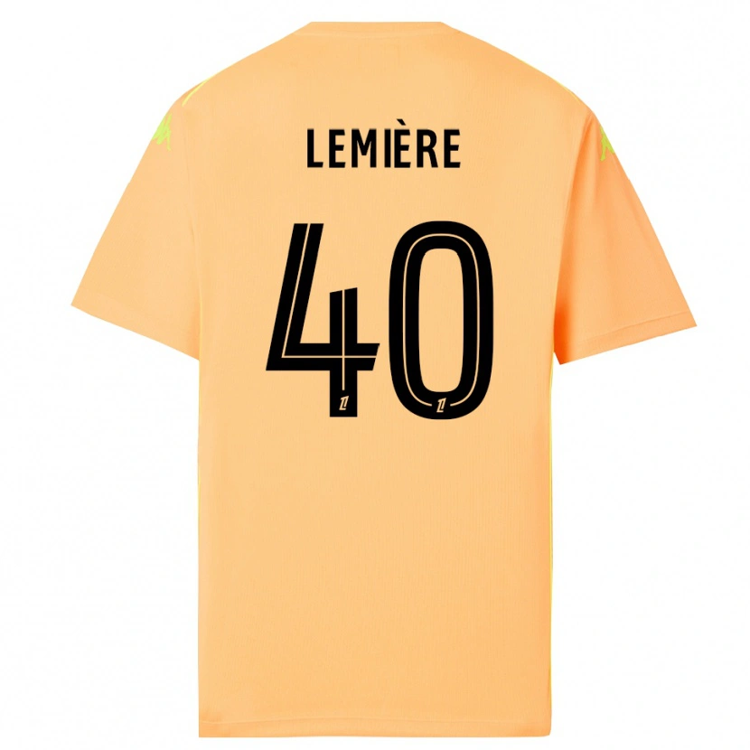 Danxen Mulher Pauline Lemière #40 Laranja Escuro Preto Camisola Guarda-Redes 2025/26 Camisa