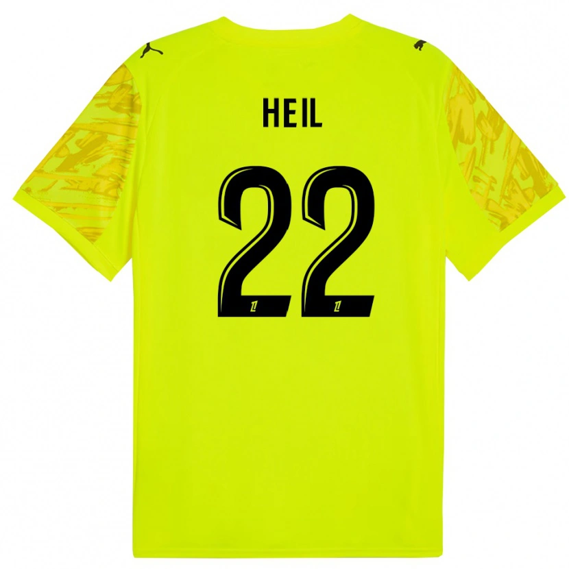 Danxen Mulher Manon Heil #22 Verde Fluorescente Amarelo Camisola Guarda-Redes 2025/26 Camisa