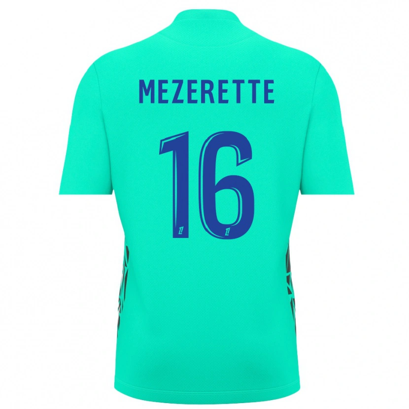 Danxen Mulher Louis Mezerette #16 Azul Aquamarina Camisola Guarda-Redes 2025/26 Camisa