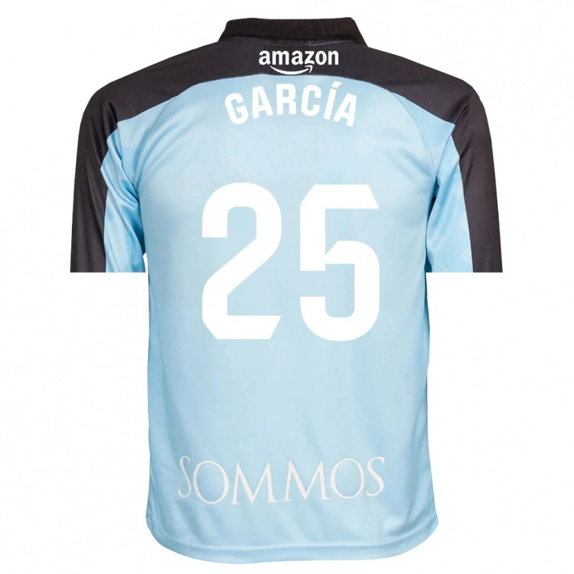 Danxen Mulher Jaime García #25 Azul Claro Preto Camisola Guarda-Redes 2025/26 Camisa