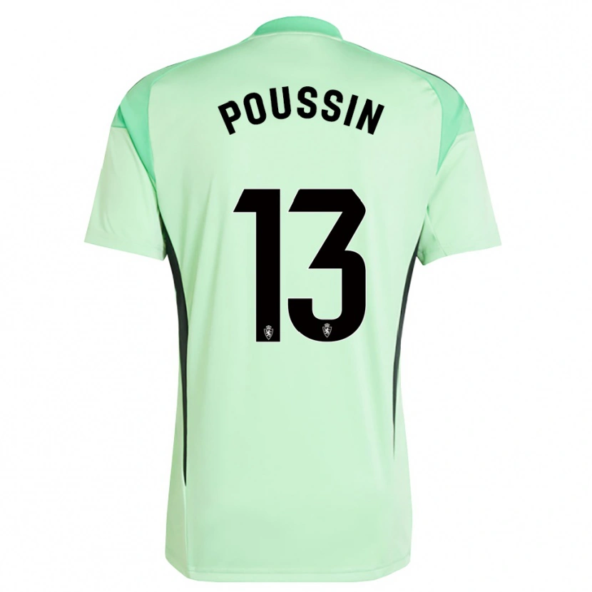 Danxen Mulher Gaëtan Poussin #13 Verde Mola Médio Camisola Guarda-Redes 2025/26 Camisa
