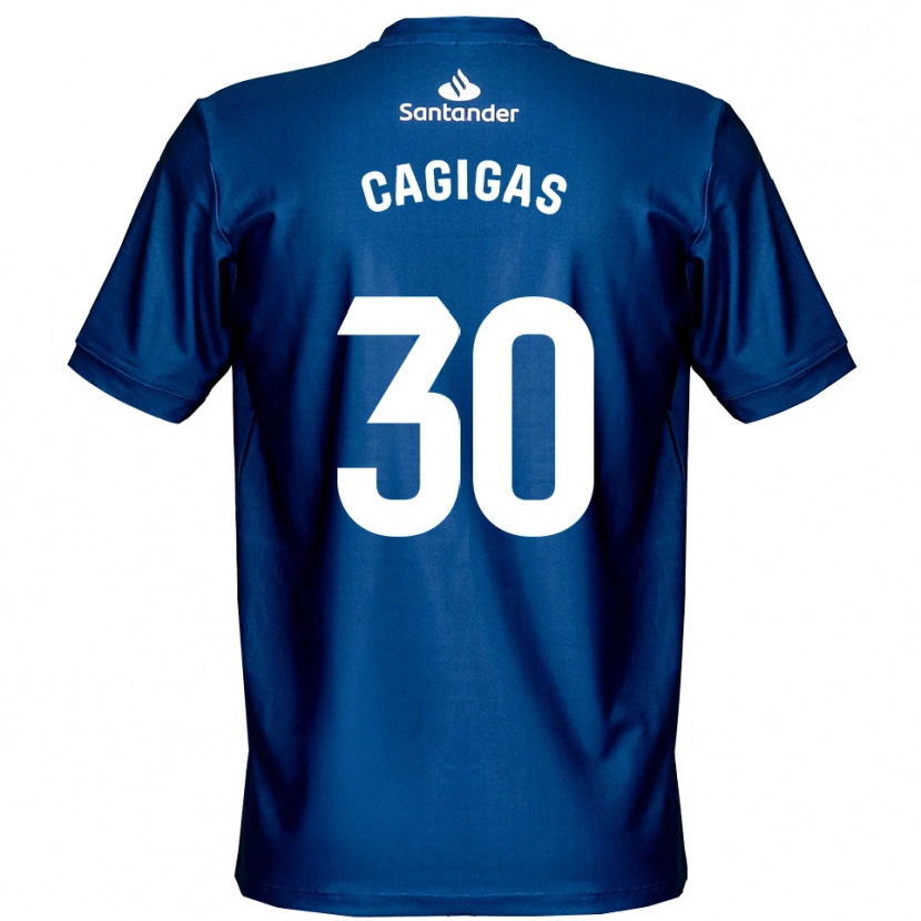 Danxen Mulher Iván Cagigas #30 Azul Real Branco Camisola Guarda-Redes 2025/26 Camisa