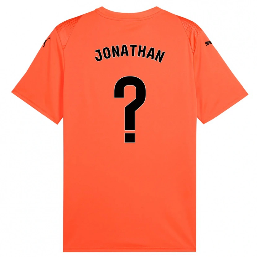 Danxen Mulher Jonathan Sánchez #0 Laranja Preto Vermelho Camisola Guarda-Redes 2025/26 Camisa