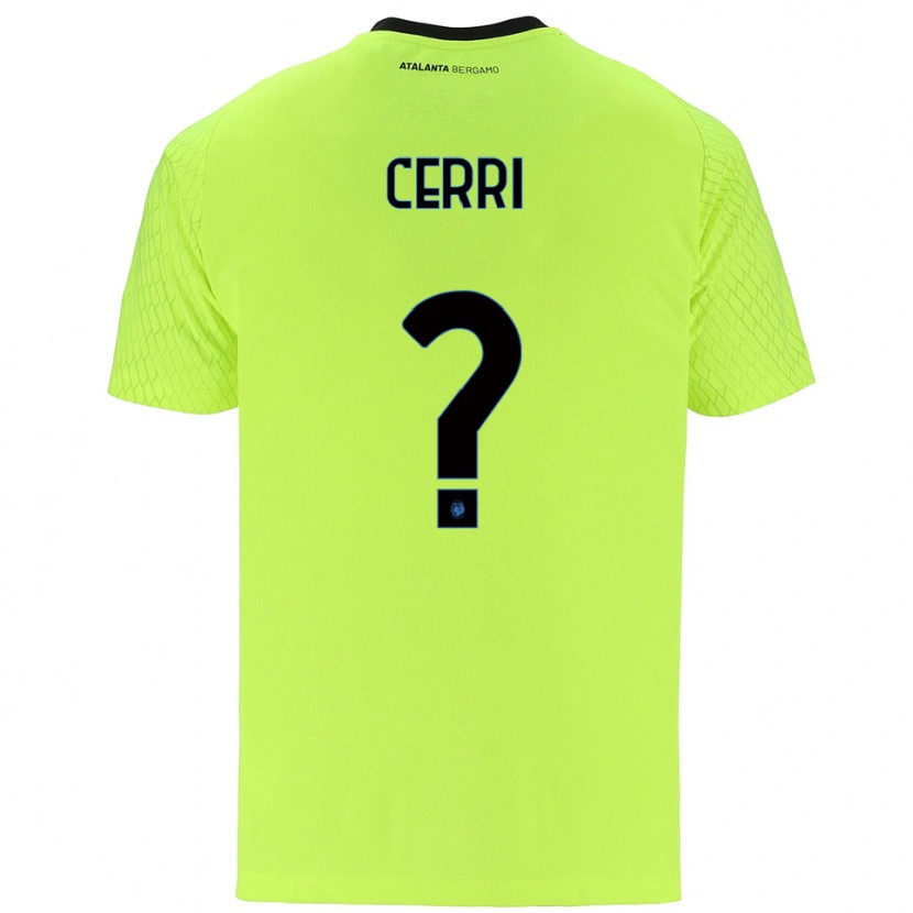 Danxen Mulher Jacopo Cerri #0 Verde Amarelo Vermelho Camisola Guarda-Redes 2025/26 Camisa