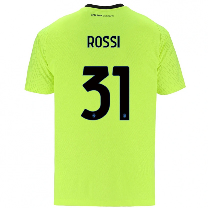 Danxen Mulher Francesco Rossi #31 Verde Amarelo Vermelho Camisola Guarda-Redes 2025/26 Camisa