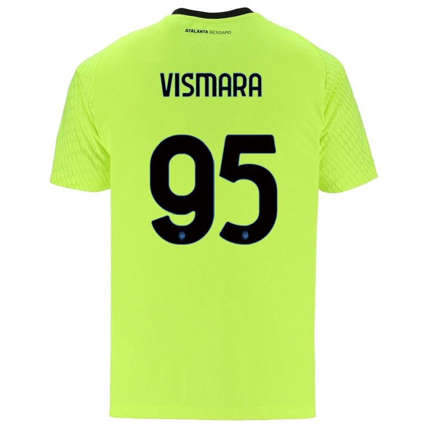 Danxen Mulher Paolo Vismara #95 Verde Amarelo Vermelho Camisola Guarda-Redes 2025/26 Camisa