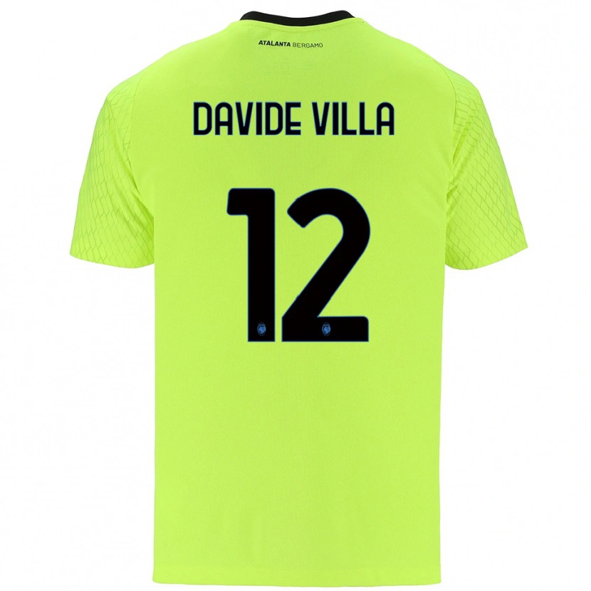 Danxen Mulher Matteo Davide Villa #12 Verde Amarelo Vermelho Camisola Guarda-Redes 2025/26 Camisa