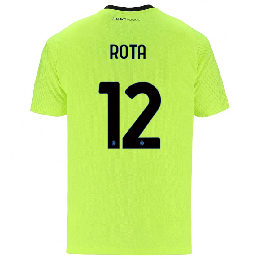 Danxen Mulher Nicolò Rota #12 Verde Amarelo Vermelho Camisola Guarda-Redes 2025/26 Camisa