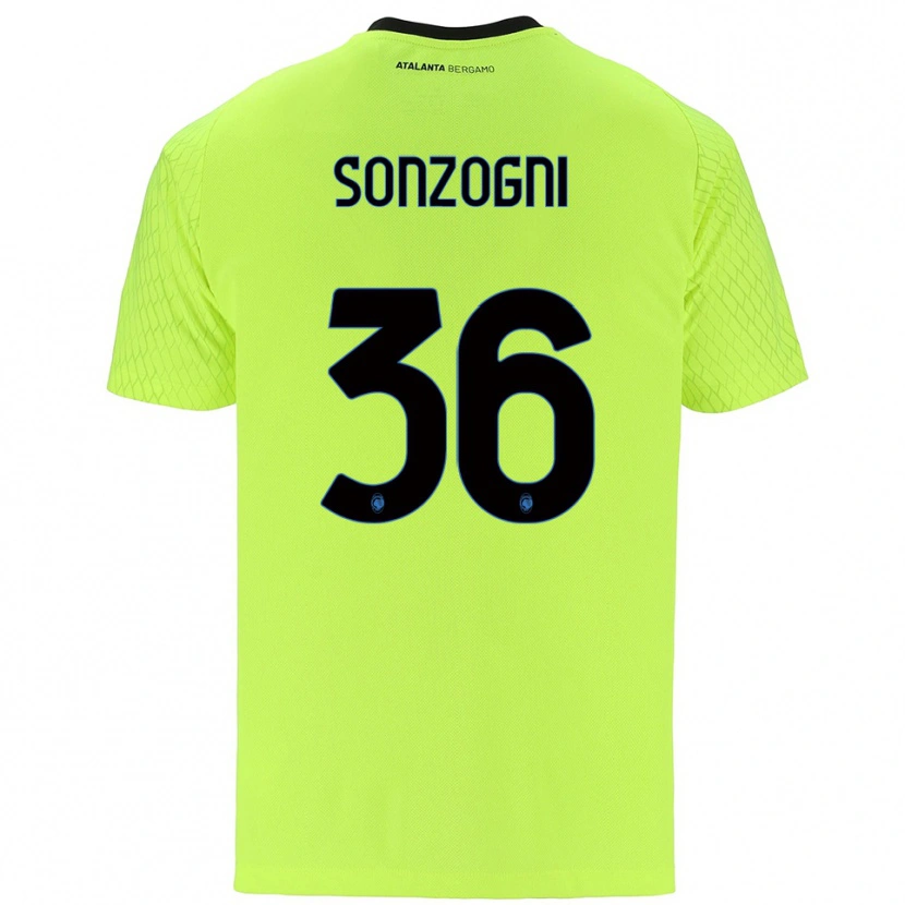 Danxen Mulher Mattia Sonzogni #36 Verde Amarelo Vermelho Camisola Guarda-Redes 2025/26 Camisa