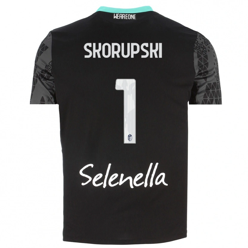 Danxen Mulher Lukasz Skorupski #1 Cinza Preto Branco Camisola Guarda-Redes 2025/26 Camisa