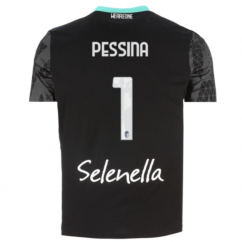 Danxen Mulher Massimo Pessina #1 Cinza Preto Branco Camisola Guarda-Redes 2025/26 Camisa