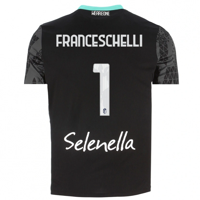 Danxen Mulher Matteo Franceschelli #1 Cinza Preto Branco Camisola Guarda-Redes 2025/26 Camisa