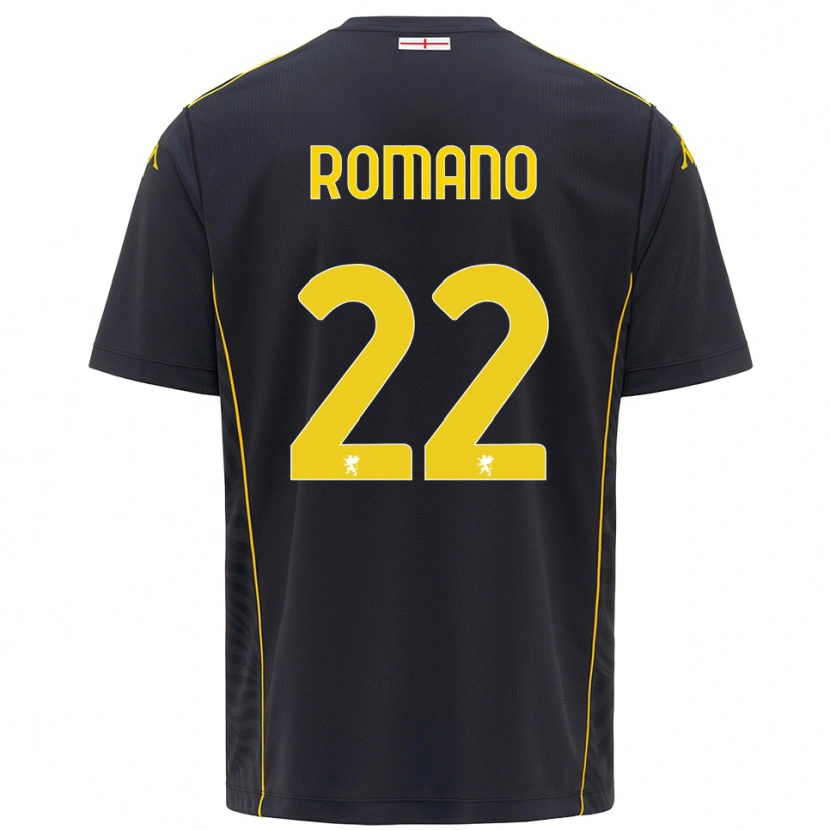 Danxen Mulher Andrew Romano #22 Preto Amarelo Camisola Guarda-Redes 2025/26 Camisa