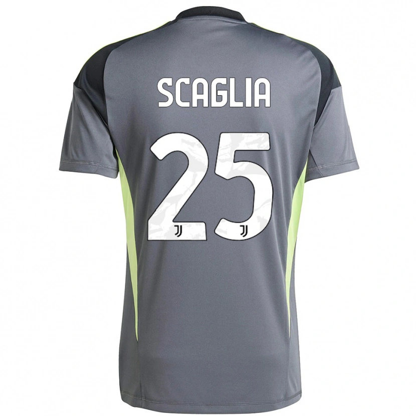 Danxen Mulher Simone Scaglia #25 Cinza Escuro Branco Camisola Guarda-Redes 2025/26 Camisa