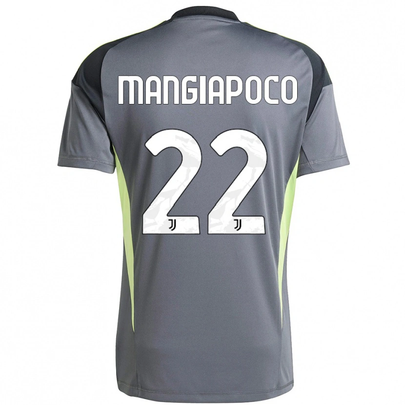 Danxen Mulher Stefano Mangiapoco #22 Cinza Escuro Branco Camisola Guarda-Redes 2025/26 Camisa