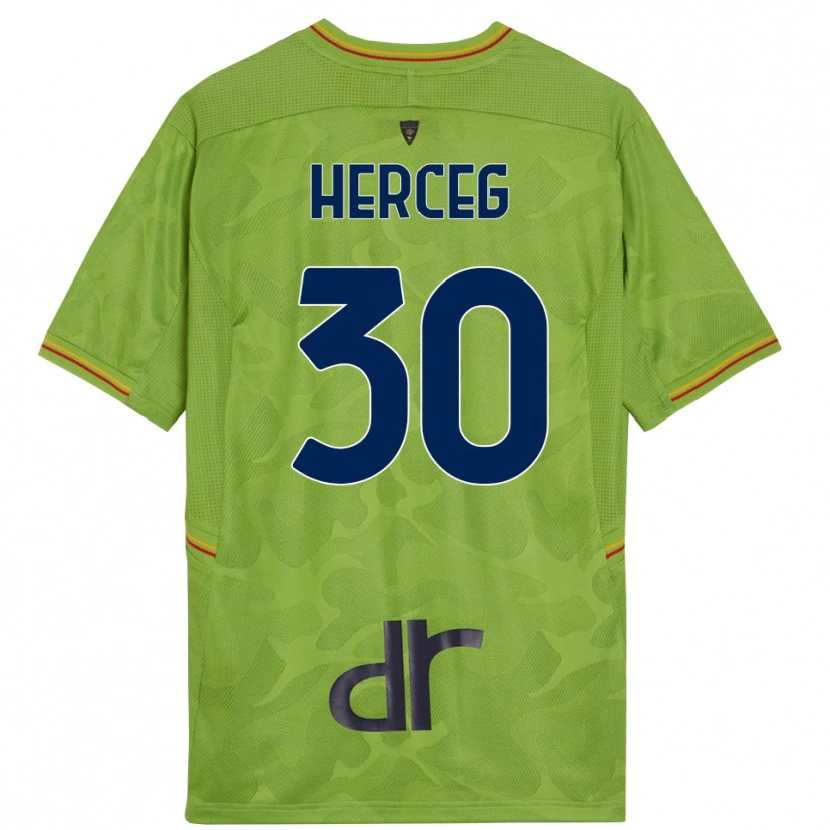 Danxen Mulher Lovro Herceg #30 Verde Floresta Preto Camisola Guarda-Redes 2025/26 Camisa