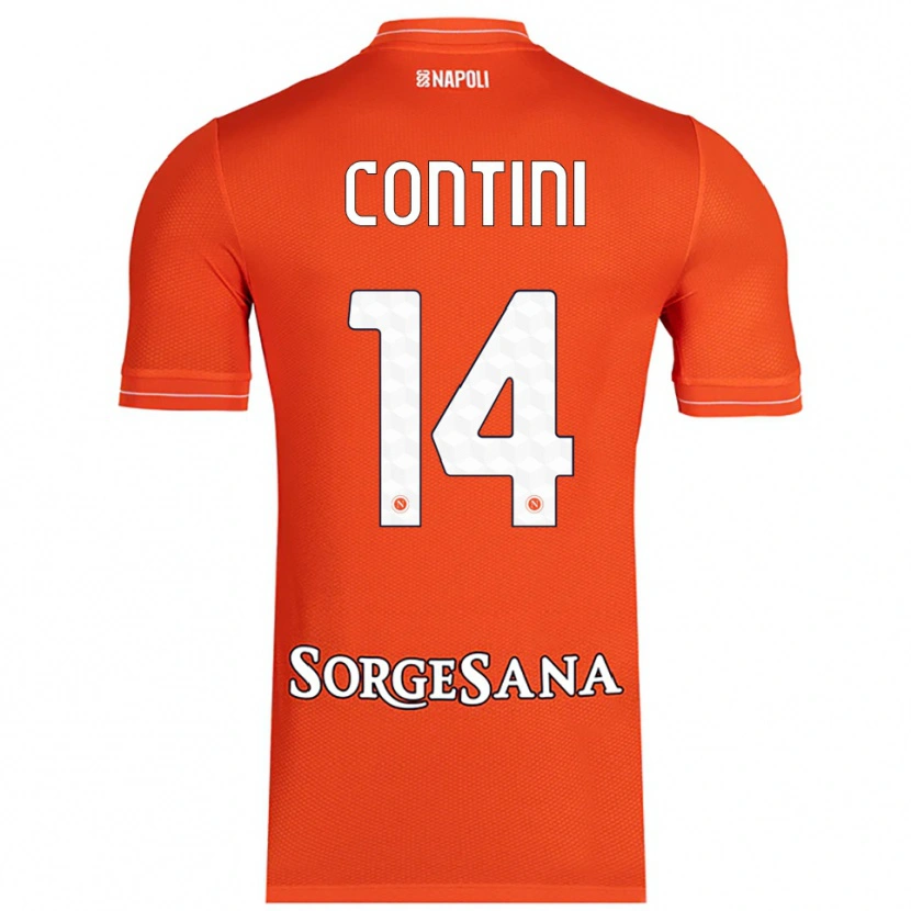 Danxen Mulher Nikita Contini #14 Laranja Vermelho Branco Camisola Guarda-Redes 2025/26 Camisa