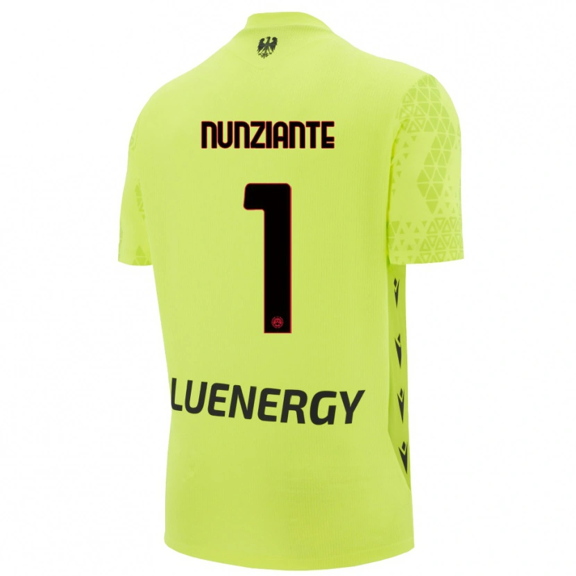 Danxen Mulher Alessandro Nunziante #1 Verde Amarelo Preto Camisola Guarda-Redes 2025/26 Camisa