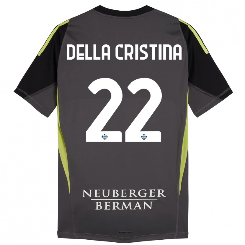 Danxen Mulher Stefano Della Cristina #22 Preto Verde Claro Camisola Guarda-Redes 2025/26 Camisa