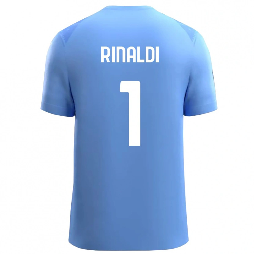 Danxen Mulher Filippo Rinaldi #1 Azul Céu Branco Camisola Guarda-Redes 2025/26 Camisa