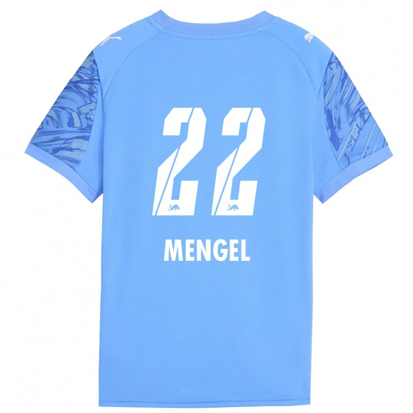 Danxen Mulher Luca Mengel #22 Azul Real Vermelho Camisola Guarda-Redes 2025/26 Camisa