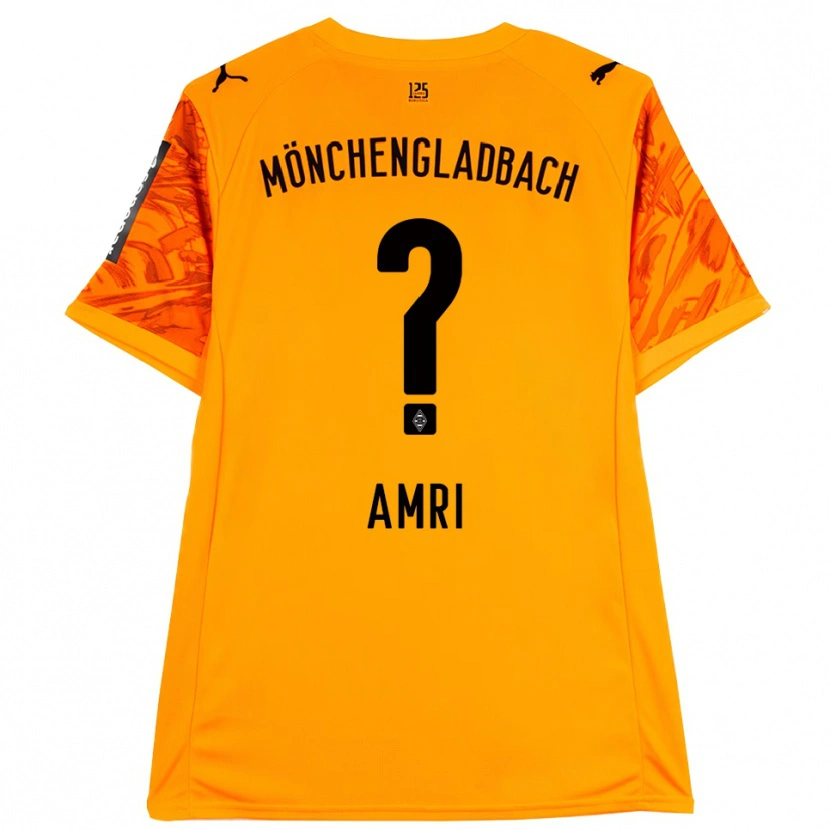 Danxen Mulher Abdelrahman Amri #0 Preto Amarelo Laranja Camisola Guarda-Redes 2025/26 Camisa